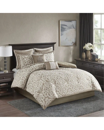 Madison Park Odette Jacquard Comforter Set In Neutral