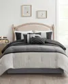 Madison Park Palisades 7-pc. Comforter Set, Queen In Black