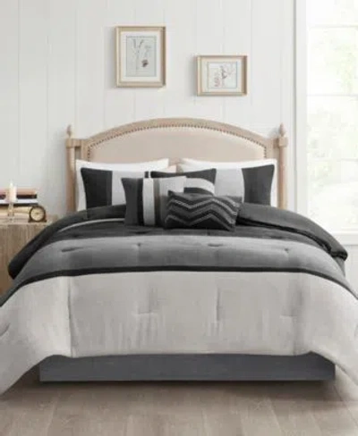 Madison Park Palisades 7 Pc. Comforter Sets In Black