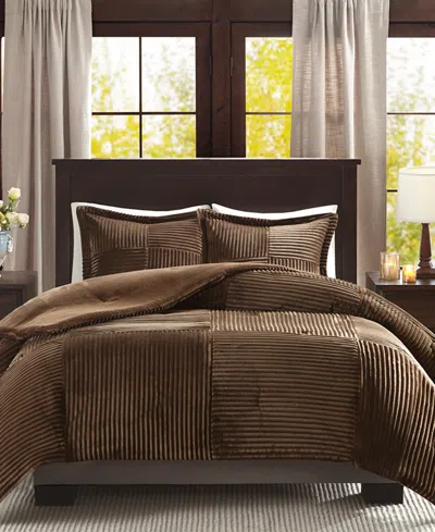 Madison Park Parker 3-pc. Comforter Set, Full/queen In Brown