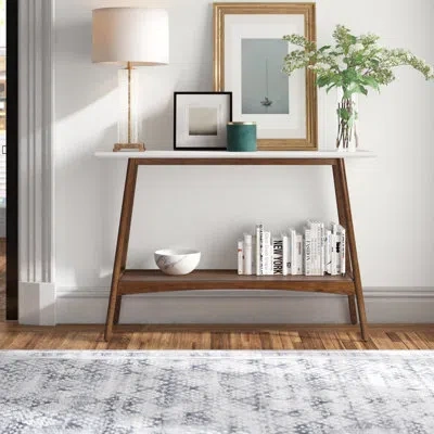 Madison Park Parker 48" Console Table In Pecan