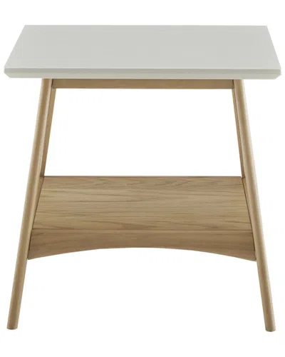 Madison Park Parker End Table In White