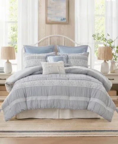 Madison Park Perryn Jacquard Comforter Sets In Blue