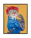Madison Park Pet Portrait Rosie The Feline Framed Canvas Wall Art In Open Misce