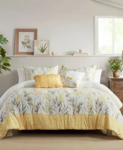 Madison Park Prairie Seersucker Comforter Sets In Yellow