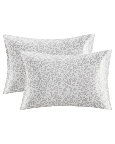 Madison Park Printed Satin Luxury Pillowcase Set