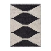 Madison Park Renae Plush Geometric Machine Woven Skid Resistant Indoor Rectangular Area Rug In Black
