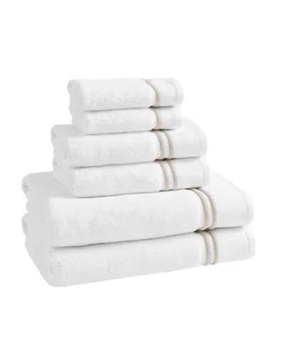 Madison Park Roan Border Cotton 6-pc. Bath Towel Set In Multi
