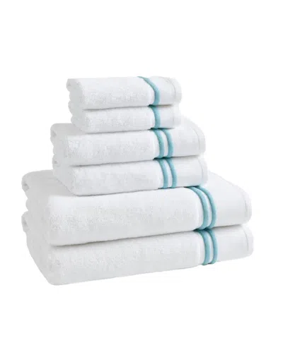 Madison Park Roan Border Cotton 6-pc. Bath Towel Set In Multi