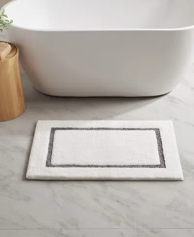 Madison Park Roan Border Tufted Bath Rug, 24" X 36" In Gray