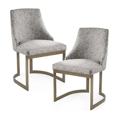 Madison Park Robertson 2-pc. Upholstered Side Chair In Gray