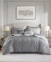 Madison Park Royce Luxury Jacquard 10-pc. Comforter Set, California King In Gray
