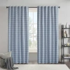Madison Park Salford Rod Pocket Light-filtering Single Curtain Panel In Blue