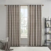 Madison Park Salford Rod Pocket Light-filtering Single Curtain Panel In Brown