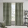 Madison Park Salford Rod Pocket Light-filtering Single Curtain Panel In Green