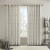 Madison Park Salford Rod Pocket Light-filtering Single Curtain Panel In White