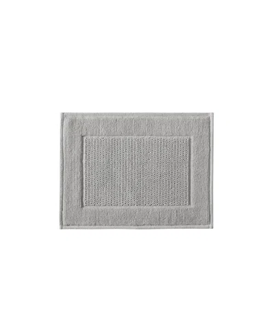 Madison Park Sanctuary Cotton Woven Bath Rug, 17" X 24" In Gray