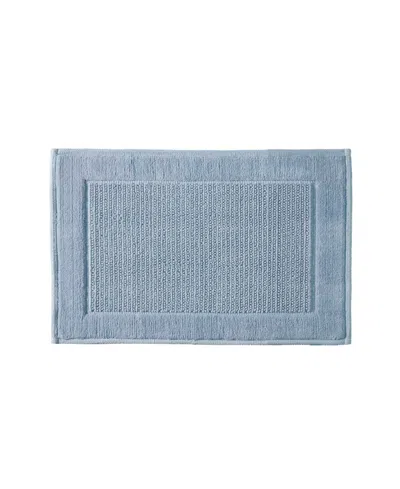 Madison Park Sanctuary Cotton Woven Bath Rug, 20" X 32" In Blue