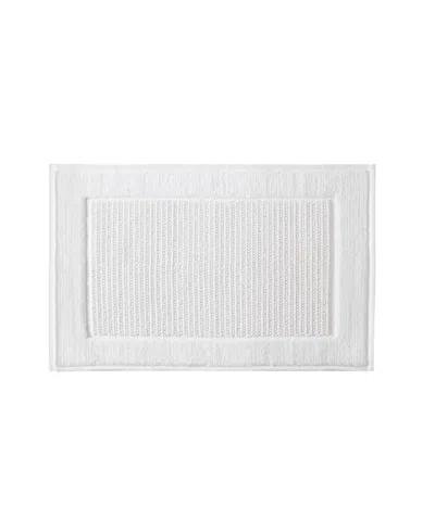 Madison Park Sanctuary Cotton Woven Bath Rug, 20" X 32" In Gray