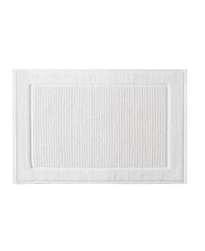 Madison Park Sanctuary Cotton Woven Bath Rug, 24" X 36" In White