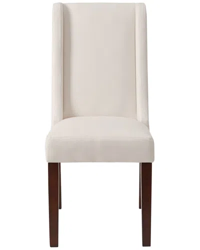 Madison Park Set Of 2 Brody Wing Dining Chair In White