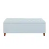 Madison Park Shandra Tufted Top Upholstered Storage Bench, Light Blue Color In Blue