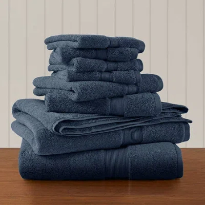 Madison Park Signature 800gsm 8-pc. Bath Towel Set In Blue