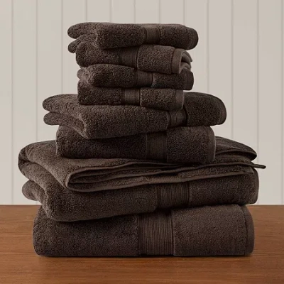 Madison Park Signature 800gsm 8-pc. Bath Towel Set In Brown