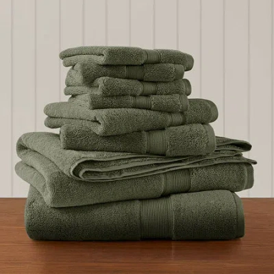 Madison Park Signature 800gsm 8-pc. Bath Towel Set In Green