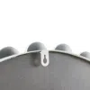Madison Park Signature Beaded Round Wall Mirror 27"d In Gray