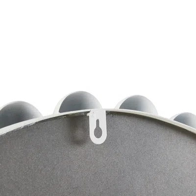 Madison Park Signature Beaded Round Wall Mirror 27"d In Gray