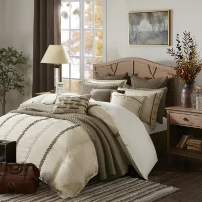 Madison Park Signature Chateau Comforter Set In Linen