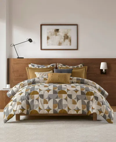 MADISON PARK SIGNATURE CIRQUE JACQUARD OVERSIZED DUVET STYLE 9-PC. COMFORTER SET, KING