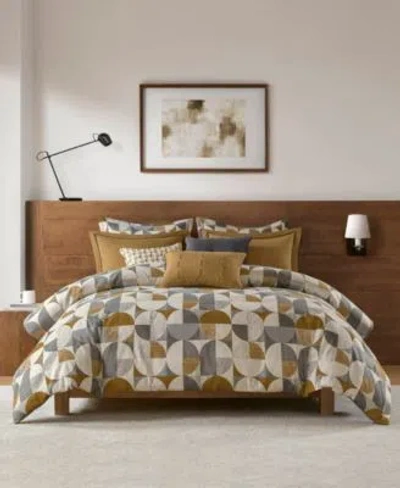Madison Park Signature Cirque Jacquard Oversized Duvet Style Comforter Sets In Gold