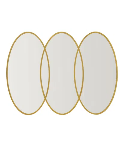 Madison Park Signature Eclipse Oval Wall Decor Mirror, 40" X 30" X 1.77" In Gold-tone