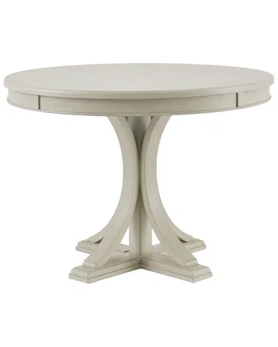 Madison Park Signature Helena Round Dining Table In White