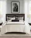 Madison Park Signature Jarvis Embroidery Oversized Duvet Style 8-pc. Comforter Set, Queen In Multi
