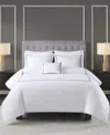 Madison Park Signature Luxury Collection Embroidered 5-pc. Comforter Set, King/california King In White,navy