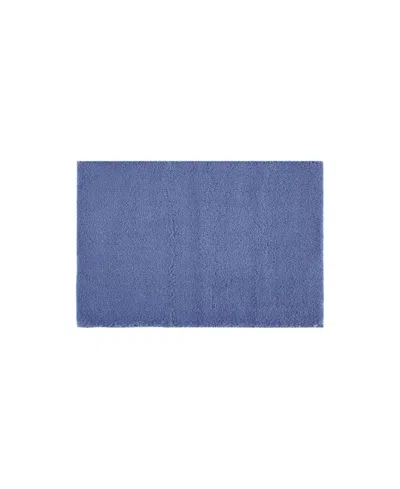 Madison Park Signature Marshmallow Bath Rug, 20" X 30" In Blue