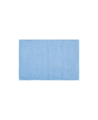 Madison Park Signature Marshmallow Bath Rug, 20" X 30" In Navy