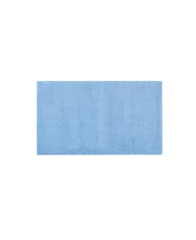 Madison Park Signature Marshmallow Bath Rug, 24" X 40" Bedding In Navy