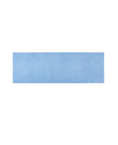 Madison Park Signature Marshmallow Bath Rug, 24" X 72" In Navy