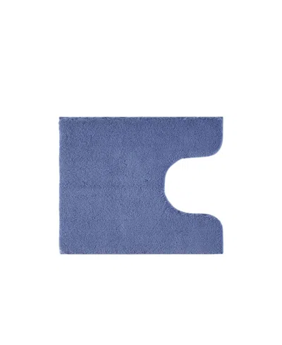 Madison Park Signature Marshmallow Contour Bath Rug, 20" X 24" In Blue