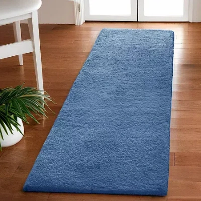 Madison Park Signature Marshmallow Rug Collection In Blue