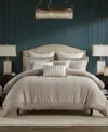 Madison Park Signature Pescal Oversized Velvet 9-pc. Comforter Set, King/california King In Sand