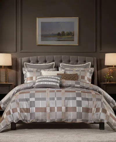 MADISON PARK SIGNATURE PRESCOTT JACQUARD OVERSIZED DUVET STYLE 9-PC. COMFORTER SET, KING