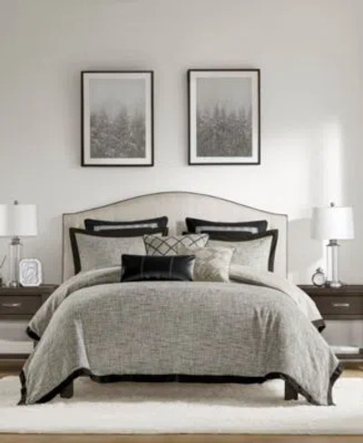 Madison Park Signature Reed Jacquard Comforter Sets In Gray