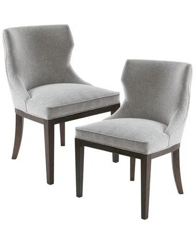 Madison Park Signature Set Of 2 Hutton Dining Side Chairs In Grey