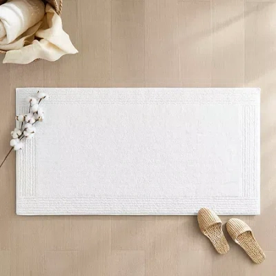 Madison Park Signature Splendor 100% Cotton Tufted 3000 Gsm Reversible Bath Rug In White