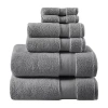 Madison Park Signature Splendor 6-pc. Solid Bath Towel Set In Black